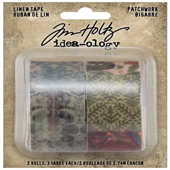 Idea-Ology Linen Tape 1"X3yd 2/Pkg-Patchwork {1}