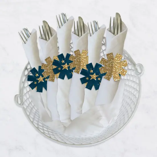 Big Dot of Happiness Twinkle Twinkle Little Star - Baby Shower or Birthday Party Paper Napkin Holder - Napkin Rings - Set of 24 {4}