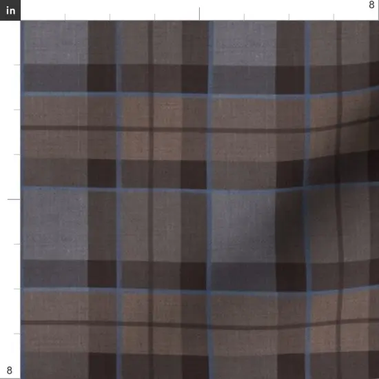 Various Fabrics by the Yard or Fat Quarter Fraser Plaid Scotland Clan Tartan Traditional Classic Blue Gray Custom Printed Fabric by Spoonflower {4}