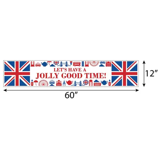Big Dot of Happiness Cheerio, London - British UK Party Decorations Party Banner {3}