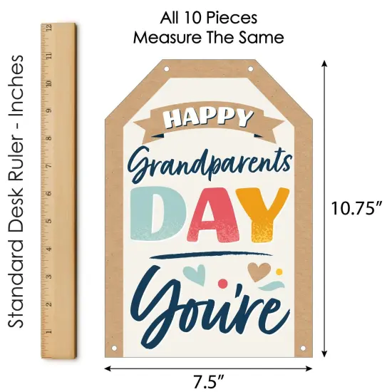 Big Dot of Happiness Happy Grandparents Day - Hanging Vertical Paper Door Banners - Grandma & Grandpa Party Wall Decoration Kit - Indoor Door Decor {7}