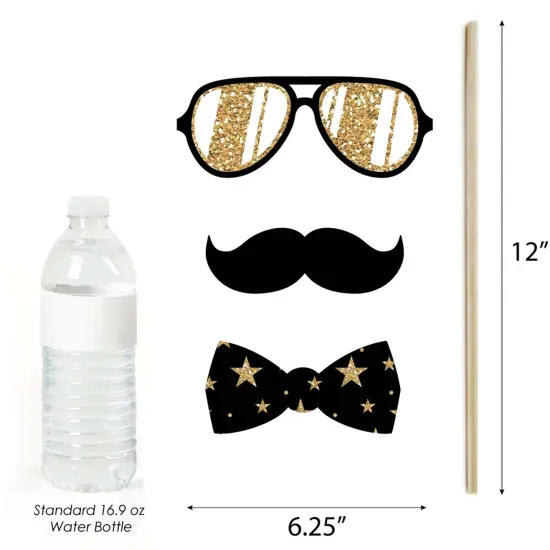 Big Dot of Happiness Red Carpet - Movie Night Party Photo Booth Props Kit - 20 Count {6}