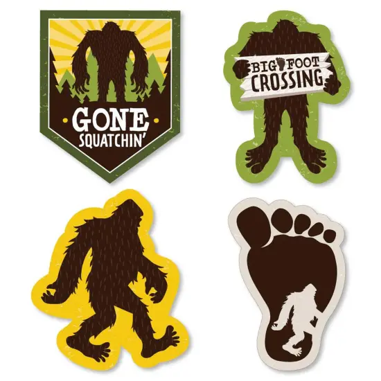 Big Dot of Happiness Sasquatch Crossing - DIY Shaped Bigfoot Party or Birthday Party Cut-Outs - 24 Count {1}