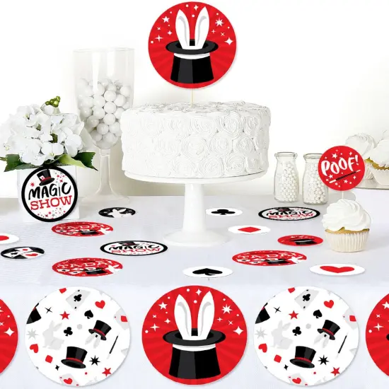 Big Dot of Happiness Ta-Da, Magic Show - Magical Birthday Party Giant Circle Confetti - Party Decorations - Large Confetti 27 Count {6}