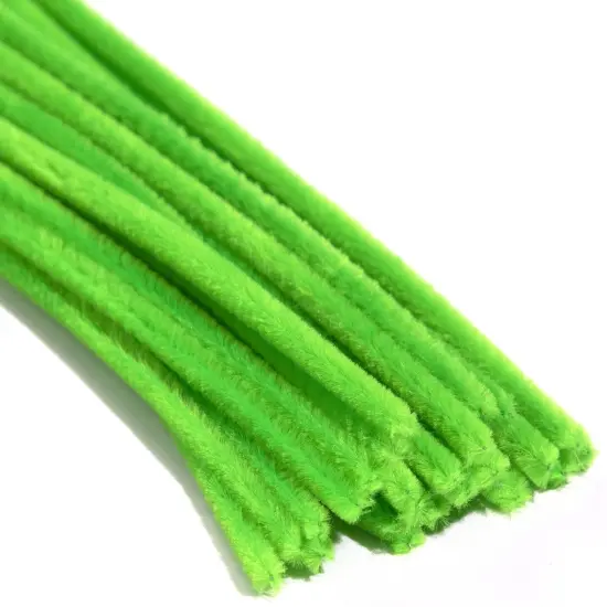 CousinDIY Chenille Stems 6mmx12" 25/Pkg-Emerald Green {5}