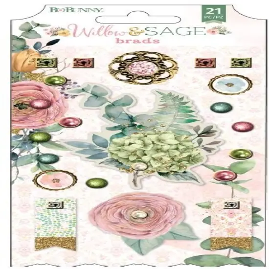 Willow & Sage Brads 21/Pkg {1}