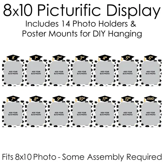 Big Dot of Happiness Hello College Graduation 8 x 10 inches K-12 School Photo Holder - DIY Party Decor - Picturific Display {6}