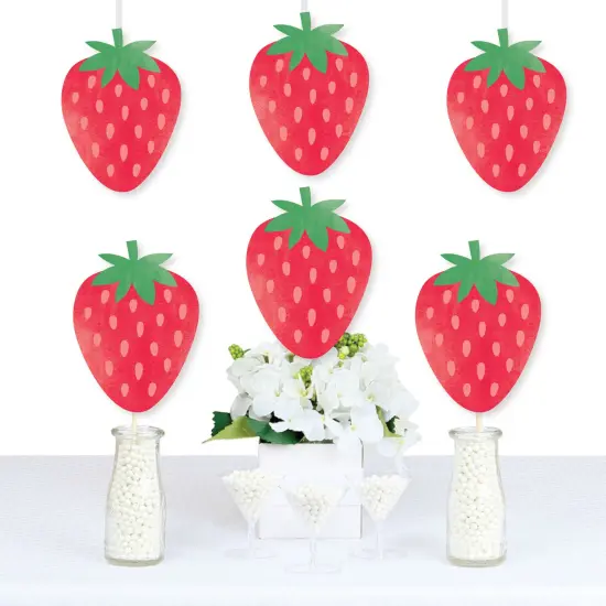 Big Dot of Happiness Berry Sweet Strawberry - Decorations DIY Fruit Themed Birthday Party or Baby Shower Essentials - Set of 20 {1}