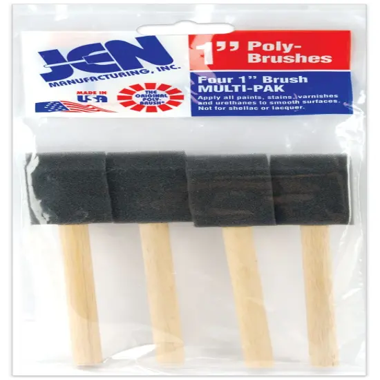 JEN Poly-Sponge Brushes 4/Pkg-1" Width {1}