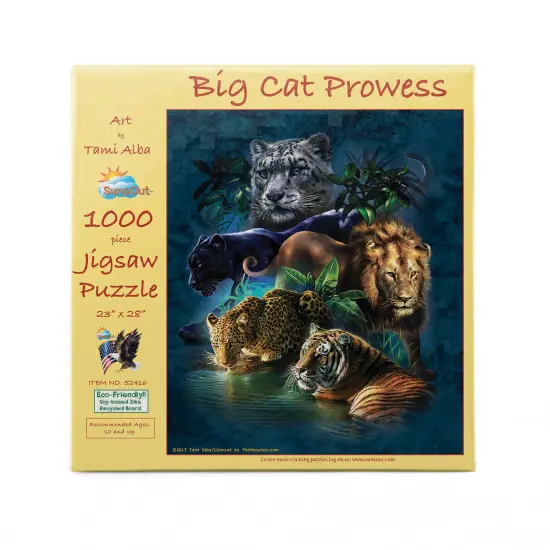 Sunsout Big Cat Prowess 1000 pc Jigsaw Puzzle 52416 {3}