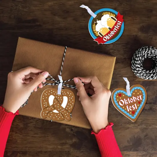 Big Dot of Happiness Oktoberfest - Beer Festival Decorations - Tree Ornaments - Set of 12 {4}