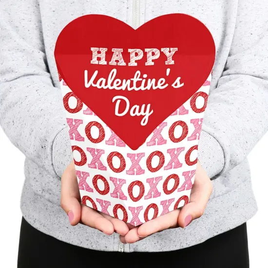 Big Dot of Happiness Conversation Hearts - Valentine's Day Party Favors - Gift Heart Shaped Favor Boxes for Women and Kids - Set of 12 {6}