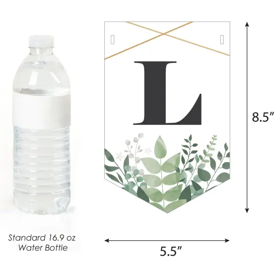 Big Dot of Happiness Boho Botanical - Greenery Party Bunting Banner - Party Decorations - Let's Celebrate {4}