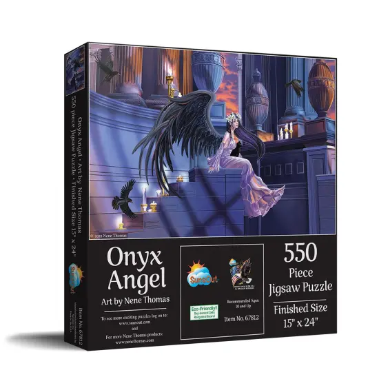 Sunsout Onyx Angel 550 pc Jigsaw Puzzle 67812 {3}