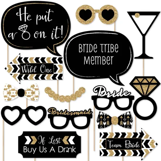 Big Dot of Happiness "Bride Tribe" - Bachelorette Party Photo Booth Props Kit - 20 Count {1}