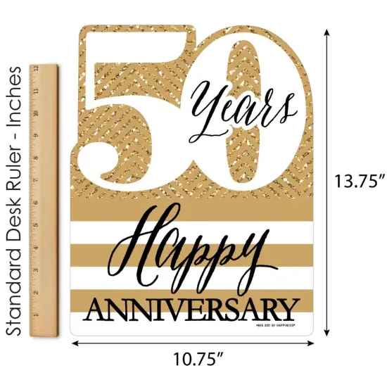 Big Dot of Happiness We Still Do - 50th Wedding Anniversary - Outdoor Lawn Sign - Anniversary Party Yard Sign - 1 Piece {6}