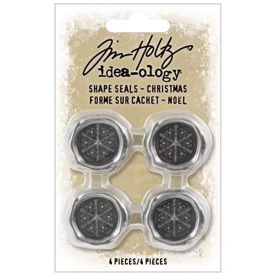 Idea-Ology Metal Shape Seals 4/Pkg-Christmas {1}