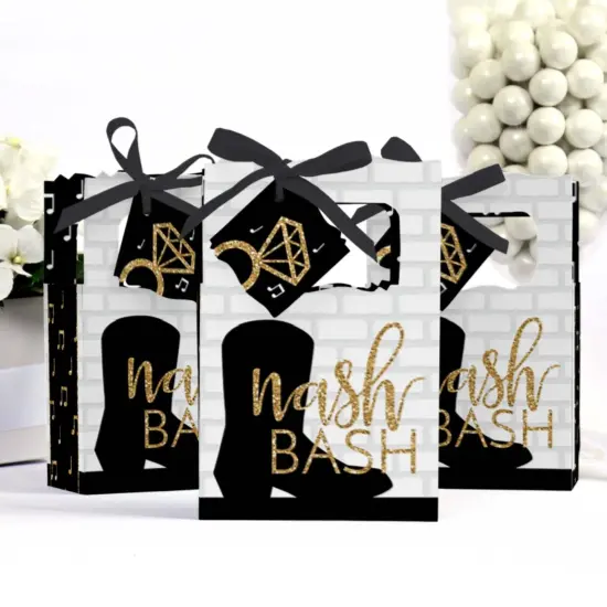 Big Dot of Happiness Nash Bash - Nashville Bachelorette Party Favor Boxes - Set of 12 {4}