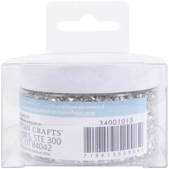 American Crafts Color Pour Mix-Ins 4.9oz-Crushed Glass - Clear {2}