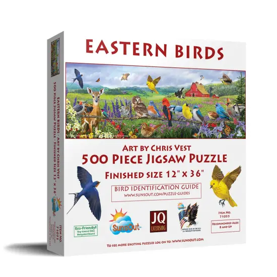 Sunsout Eastern Birds 500 pc Easter Jigsaw Puzzle 71055 {3}