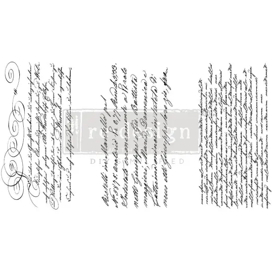 Prima Marketing Re-Design Decor Transfers 6"X12" 3/Sheets-Secret Letter {1}
