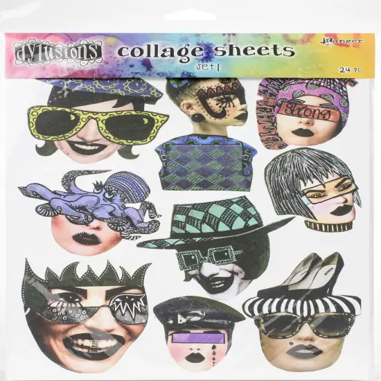 Dyan Reaveley's Dylusions Collage Sheets 8.5"X11" 24/Pkg-Set 1 {1}