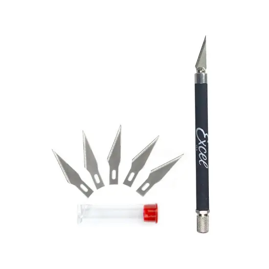 K18 Grip-On Knife With Extra Blades Red {3}