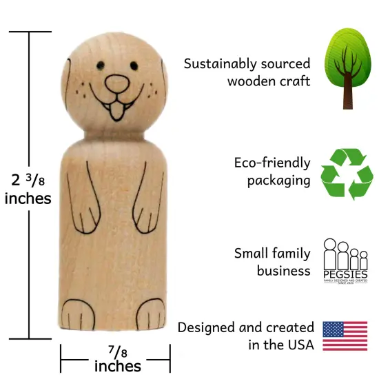 Animal Peg Doll Set by Pegsies&trade; {3}