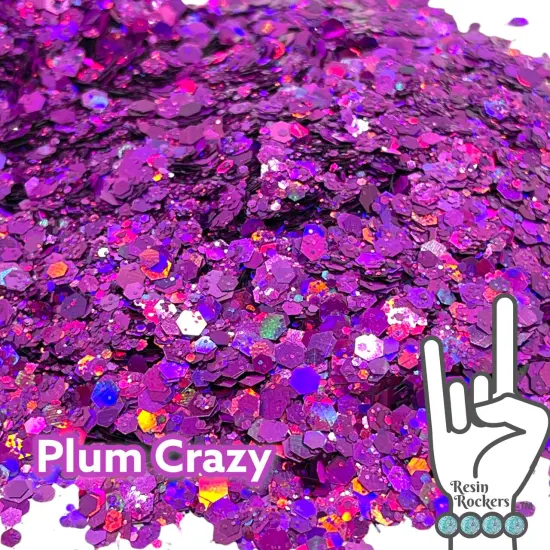 Plum Crazy Holographic Pixie for Poxy Chunky Glitter Mix {1}