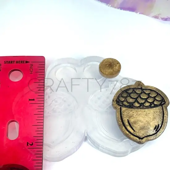 Acorn Bellota Dangle Earring Silicone Mold(C2) {3}