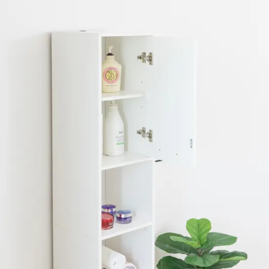 Tall Storage Cabinet with Adjustable Shelves, Linen Tower Cabinet, Bathroom Organizer and Storage, Kitchen Cabinet, Pantry Organizer, and Linen Closet {5}