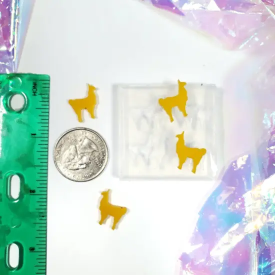 Llama Studs Silicone Mold | Llamas Earrings Mold | Crafter Mould | Alpaca Earring Mold | Resin Mold | Jewelry Mold2 Pairs(B11) {3}
