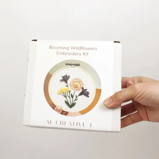 MCreativeJ 3D Blooming Wildflowers- Intermediate DIY Embroidery Craft Kit {2}