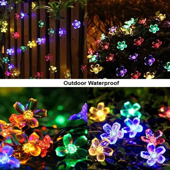 Perfect Holiday 50 LED Cherry Blossom Solar Light Warm white {6}