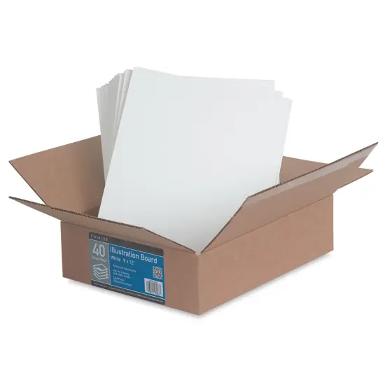 Crescent No. 99 University Grade Cold Press Illustration Board - 9" x 12", 14-Ply, Pkg of 40 Sheets {2}
