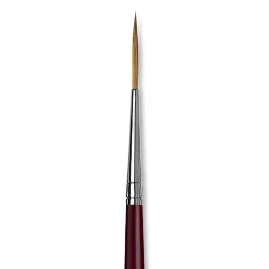 Da Vinci Kolinsky Red Sable Brush - Medium Pointed Liner, Long Handle, Size 2 {1}