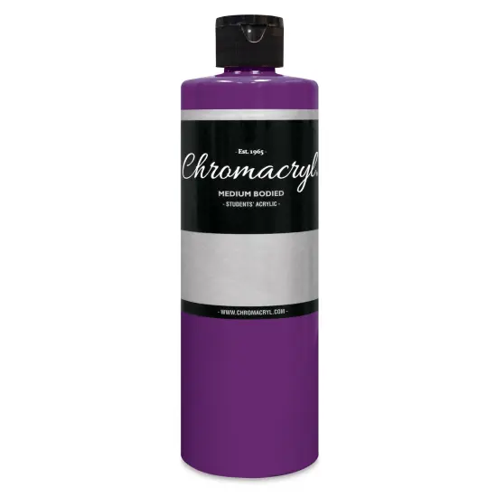 Chromacryl Students' Acrylics - Neon Violet, 16 oz bottle {2}