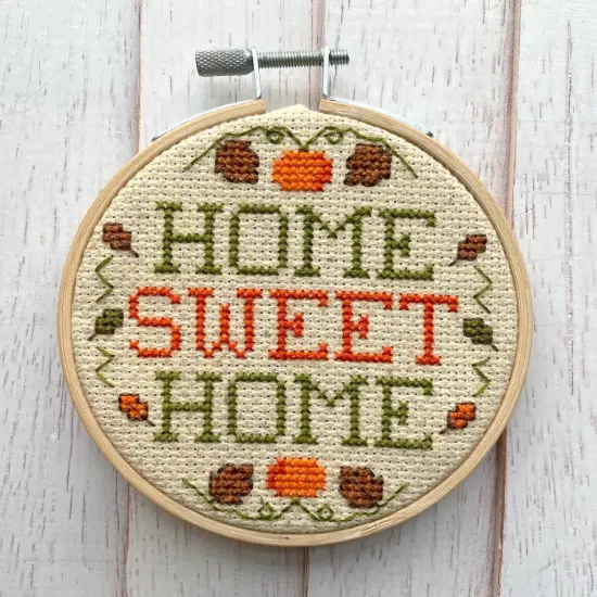 Home Sweet Home Fall Counted Cross Stitch DIY KIT {1}