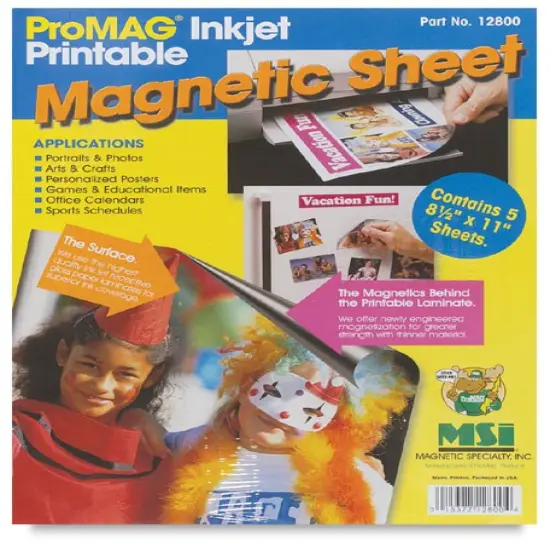 ProMag Magnetic Inkjet Sheets - 8.5" x 11", Pkg of 5 {1}