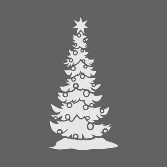 Christmas Tree Window Stencil {3}