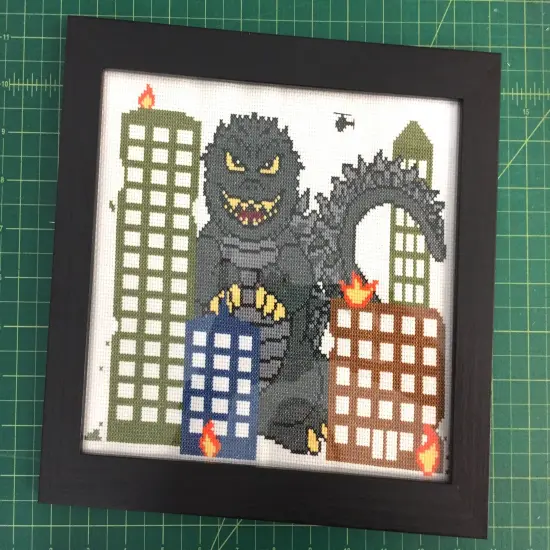 Monster Mayhem Counted Cross Stitch DIY KIT {2}