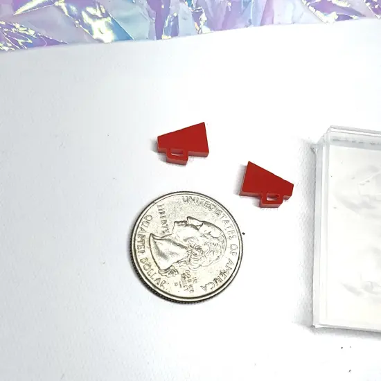 Cheer Megaphone Stud Earrings Mold(A7) {2}