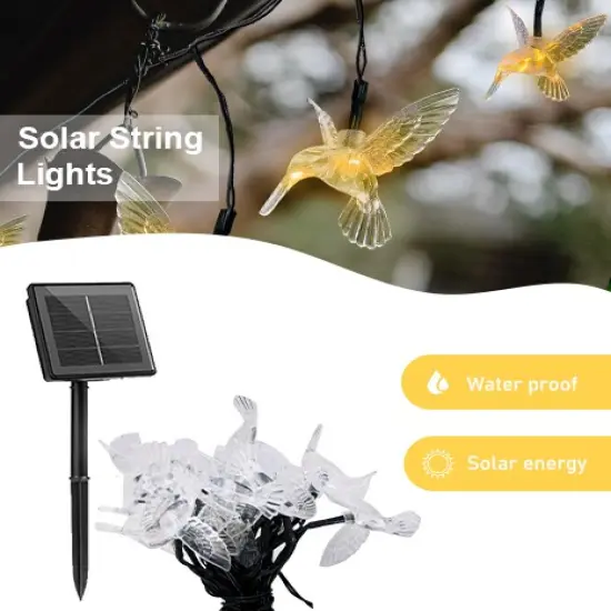 Perfect Holiday 30 LED Solar String Lights - Dove Design {2}