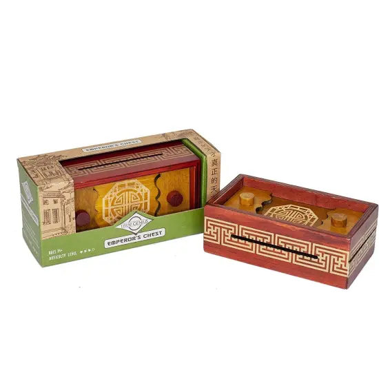 Emperor's Chest Gift Box Puzzle Brain Teaser Box that Holds Gift Cards, Money, Artfully Crafted Wooden Puzzle {5}