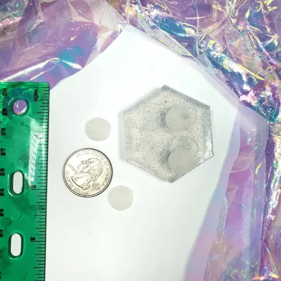 Chunky Druzy Stud Earrings Silicone Mold #1 Style (B4) {3}