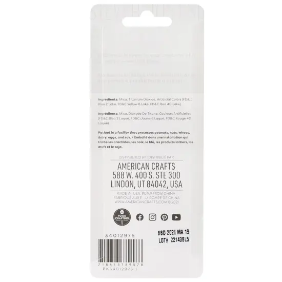 Sweetshop Edible Shimmer Dust Pump 0.14oz-Silver {4}