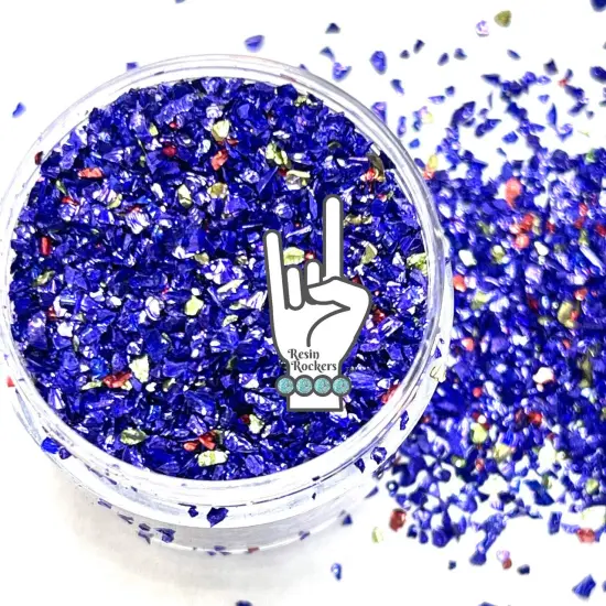 Mood Indigo Premium Grade German Glass Glitter Mix for Epoxy and UV Resin Art {1}
