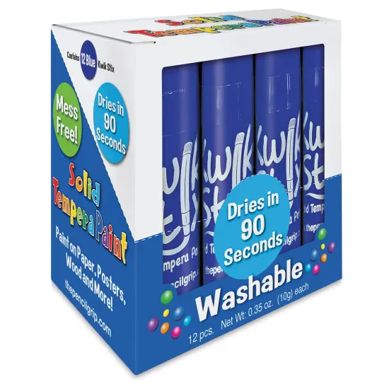 Kwik Stix Tempera Paint Sticks - Set of 12, Blue {1}