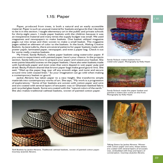 New and Different Materials for Weaving and Coiling {3}