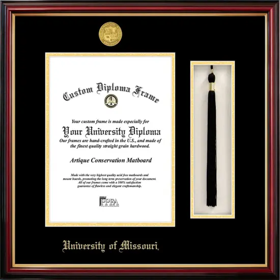 University of Missouri 8.5w x 11h Tassel Box and Diploma Frame {1}